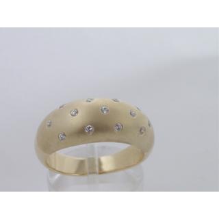 Χρυσό δαχτυλίδι Κ14 με πέτρες ζιργκόν Μοντέρνα-Διάφορα ΔΑ 001178  Βάρος:7.84gr
