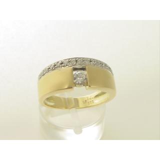 Χρυσό δαχτυλίδι Κ14 με πέτρες ζιργκόν Μοντέρνα-Διάφορα ΔΑ 001181  Βάρος:7.14gr