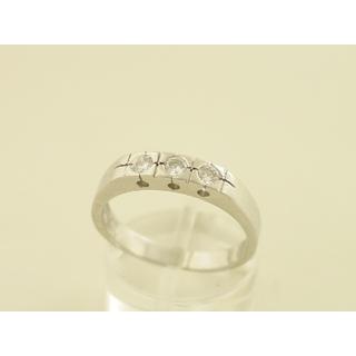 Gold 14k ring with Zircon ΔΑ 001208  Weight:3.92gr