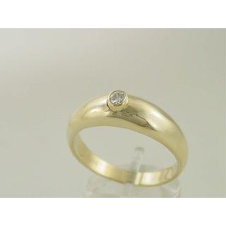 Gold 14k Men ring with Zircon ΔΑ 001220  Weight:6.22gr