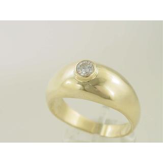 Gold 14k Men ring with Zircon ΔΑ 001222  Weight:9.34gr