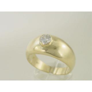 Gold 14k Men ring with Zircon ΔΑ 001223  Weight:9.18gr