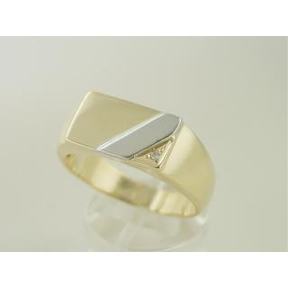 Gold 14k Men ring with Zircon ΔΑ 001226  Weight:8.9gr