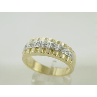 Χρυσό δαχτυλίδι Κ14 με πέτρες ζιργκόν Ανδρικό Κόσμημα ΔΑ 001227  Βάρος:10.06gr