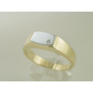 Gold 14k Men ring with Zircon ΔΑ 001228  Weight:6.29gr