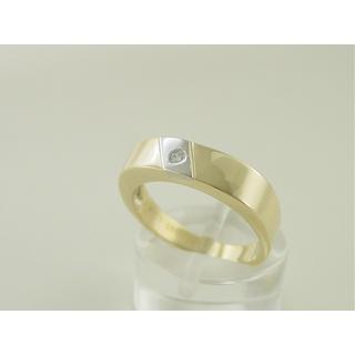 Χρυσό δαχτυλίδι Κ14 με πέτρες ζιργκόν Μοντέρνα-Διάφορα ΔΑ 001233  Βάρος:4.19gr