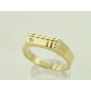 Χρυσό δαχτυλίδι Κ14 με πέτρες ζιργκόν Ανδρικό Κόσμημα ΔΑ 001258  Βάρος:7gr