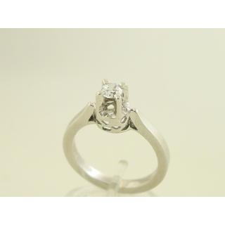 Gold 14k ring Solitaire with Zircon ΔΑ 001274  Weight:4.75gr