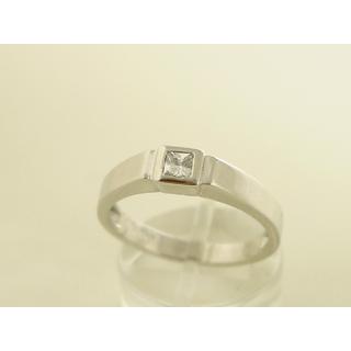 Gold 14k ring Solitaire with Zircon ΔΑ 001280  Weight:4.77gr
