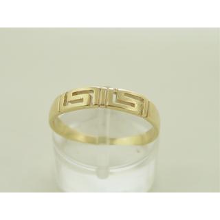 Gold 14k ring Greek key ΔΑ 001358  Weight:1.79gr
