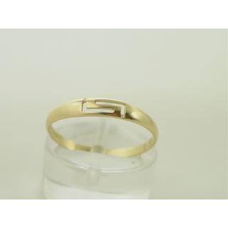 Gold 14k ring Greek key ΔΑ 001360  Weight:0.82gr