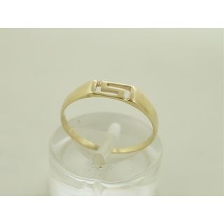 Gold 14k ring Greek key ΔΑ 001362  Weight:0.77gr