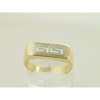 Gold 14k ring Greek key ΔΑ 001363  Weight:4.49gr