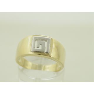 Gold 14k ring Greek key ΔΑ 001367  Weight:4.63gr