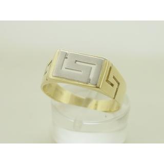 Gold 14k ring Greek key ΔΑ 001369  Weight:4.47gr