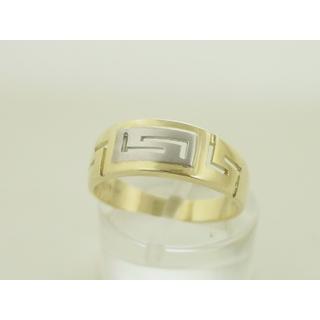Gold 14k ring Greek key ΔΑ 001370  Weight:2.96gr