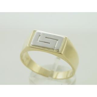 Gold 14k ring Greek key ΔΑ 001371  Weight:7.68gr