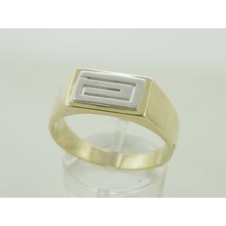 Gold 14k ring Greek key ΔΑ 001372  Weight:6.61gr