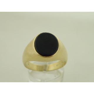 Χρυσό δαχτυλίδι Κ14 με ημιπολύτιμες πέτρες Ανδρικό Κόσμημα ΔΑ 001381  Βάρος:8.72gr