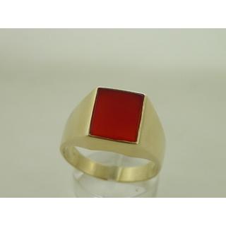 Χρυσό δαχτυλίδι Κ14 με ημιπολύτιμες πέτρες Ανδρικό Κόσμημα ΔΑ 001386  Βάρος:8.09gr