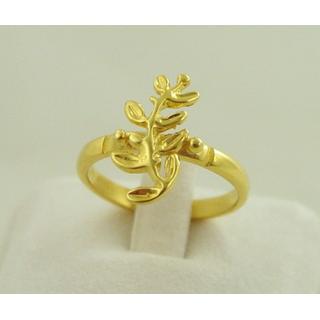 Gold 14k ring Owl ΔΑ 001389  Weight:2.2gr