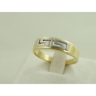 Gold 14k ring Greek key ΔΑ 001393  Weight:3gr