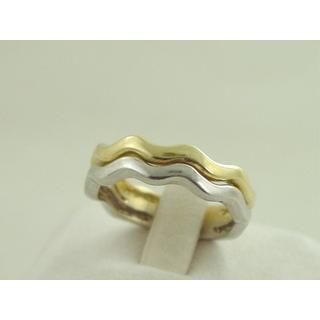 Χρυσό δαχτυλίδι Κ14 χωρίς πέτρες Μοντέρνα-Διάφορα ΔΑ 001395  Βάρος:3.85gr