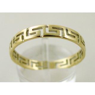 Gold 14k ring Greek key ΔΑ 001435  Weight:1.31gr
