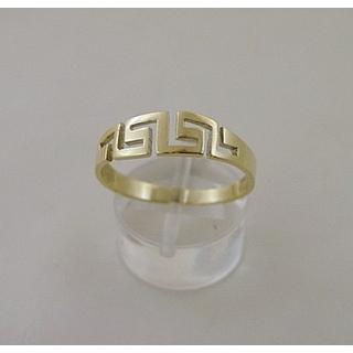 Gold 14k ring Greek key ΔΑ 001437  Weight:2.26gr