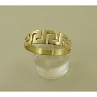 Gold 14k ring Greek key ΔΑ 001441  Weight:3.05gr