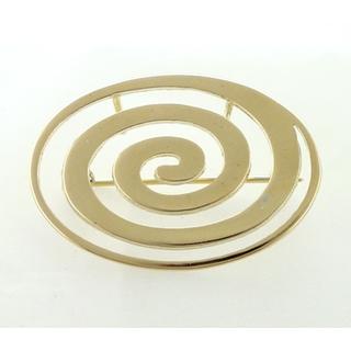 Gold 14k brooch Spiral ΚΑ 000020  Weight:6.7gr