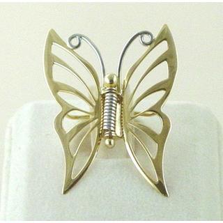 Gold 14k brooch ΚΑ 000029  Weight:1.98gr