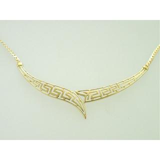 Gold 14k necklace Greek key ΚΟ 000124  Weight:6.64gr