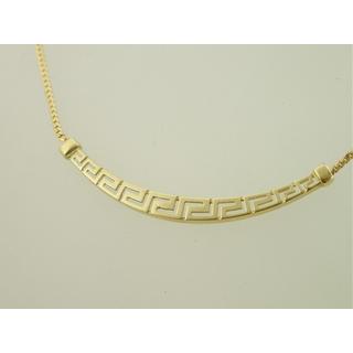 Gold 14k necklace Greek key ΚΟ 000126  Weight:6.75gr