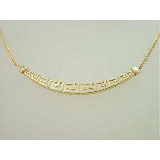 Gold 14k necklace Greek key ΚΟ 000127  Weight:7.24gr