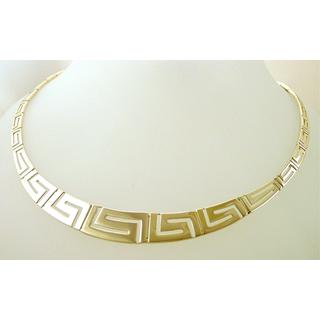 Gold 14k necklace Greek key ΚΟ 000128  Weight:29.16gr