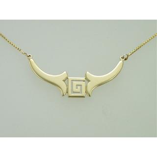 Gold 14k necklace Greek key ΚΟ 000178  Weight:5.19gr