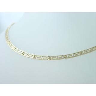 Gold 14k necklace Greek key ΚΟ 000179  Weight:18.8gr