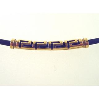 Gold 14k necklace Greek key ΚΟ 000199  Weight:3.4gr
