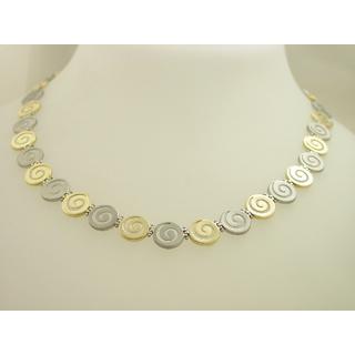 Gold 14k necklace spiral ΚΟ 000219  Weight:29.85gr