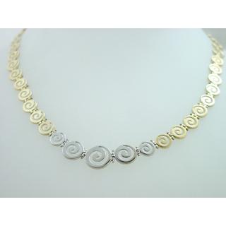 Gold 14k necklace Spiral ΚΟ 000220  Weight:24.08gr