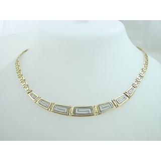 Gold 14k necklace Greek key ΚΟ 000241  Weight:22.8gr