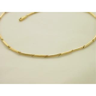 Gold 14k necklace ΚΟ 000247  Weight:12.35gr