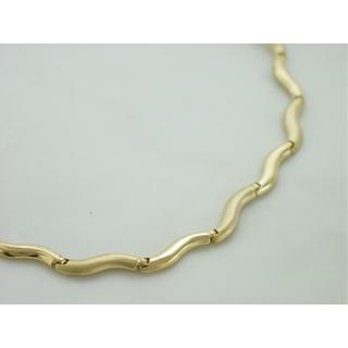 Gold 14k necklace  ΚΟ 000252  Weight:21.7gr
