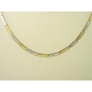 Gold 14k necklace Greek key ΚΟ 000304  Weight:6.68gr