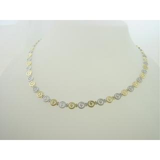 Gold 14k necklace Spiral ΚΟ 000325  Weight:17.11gr