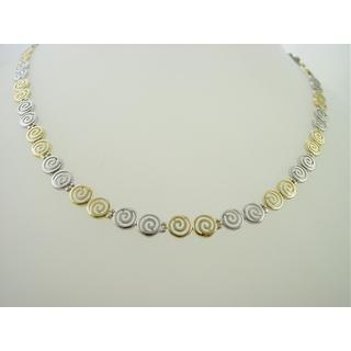 Gold 14k necklace Spiral ΚΟ 000326  Weight:15.66gr