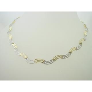 Gold 14k necklace Greek key ΚΟ 000327  Weight:17.34gr