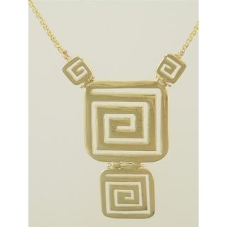 Gold 14k necklace Greek key ΚΟ 000365  Weight:11.9gr