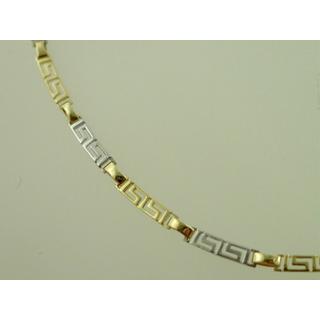 Gold 14k necklace Greek key ΚΟ 000367  Weight:7.94gr